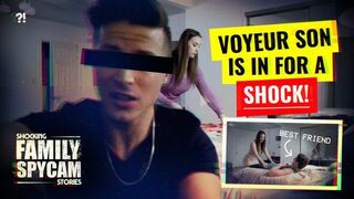 Creeper StepSon Catches StepMom FUCKING his BEST FRIEND!!