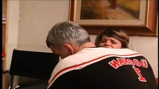 Young Little Bitch with Big Melons Loves Cock