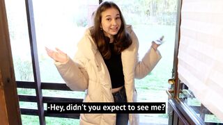 My friend unexpectedly arrived, and I found myself in an awkward situation.