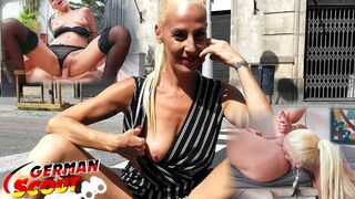 German Scout - Flexible floppy tits mature Yelena Vera pickup and dirty fuck on street