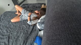 Cheating. My Wife Quietly Cheats On Me And My Friend When I'm At Work. Real Home Sex