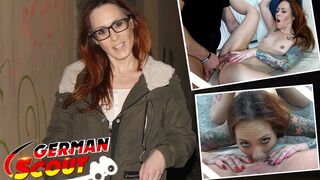 German Scout - Small Tits Inked Girl Foxi Sani Pickup for Rough Casting Fuck