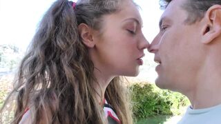 Teen Cheerleader Elena Koshka Gets Cross Eyed From Too Much Dick