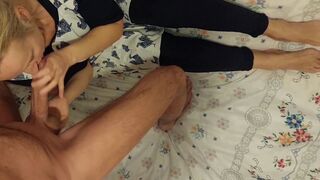 Amateur Blonde Mature Close up Blowjob and Sex