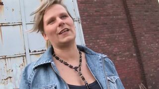 Sabine is all alone at home and makes it in front of her neighbor