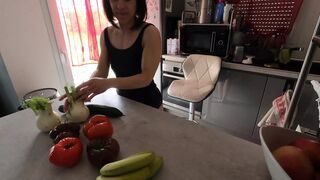 My First Penetration and Orgasm with A Cucumber