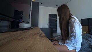 Real Cheating. My Wife Cheats On Her Husband With Her Neighbor In The Morning. Amateur Taboo