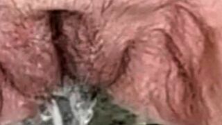 Horny granny MariaOld pissing after teasing and play with pussy