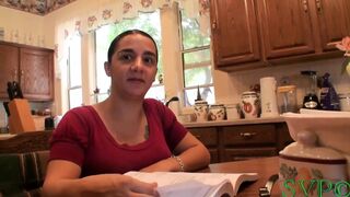 Little Pregnant Stepmother Helps Stepson with a Big Problem