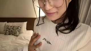 English Dubbing Interior designer, 21, attracted by face and money, shaking her tits.