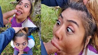 Outdoor Ahegao BJfacial