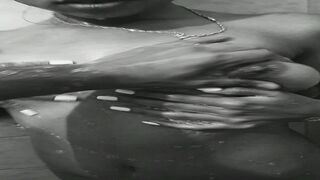 Big tits brunette fucks in the shower