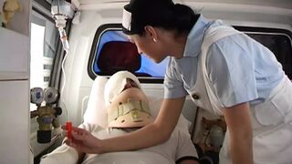 Amazing looking nurse pleasing her patient's hard cock