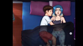 Summertime Saga - Rough Sex Scene with Eve - Shower Sex - Animated Porn game