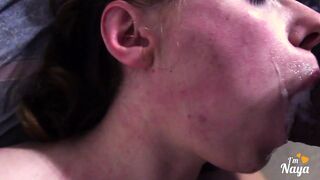 Daddy shoots a huge load of cum in my mouth