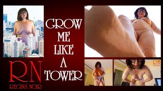 Grow Like a Tower. Giant Secretary in the Office. the Manager Guy Is Very Surprised by Her Height. Full Video