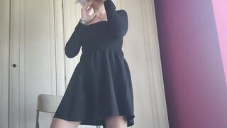 Sensual Strip Tease Ends in a Wet Way