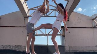 Outdoors BDSM Humiliation with Carefree Goddess Sofi