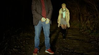 An incredible stranger caught me masturbating in a public park????