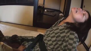 Konomi and Yui at the spa have threesome sex