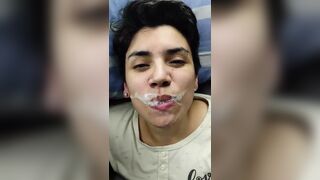 Triple Cumplay in Bed