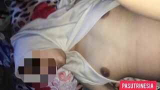 Cheating Friend Wife Hijab and Cum Inside