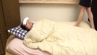 Helping Her Sick Stepdaughter with Fever